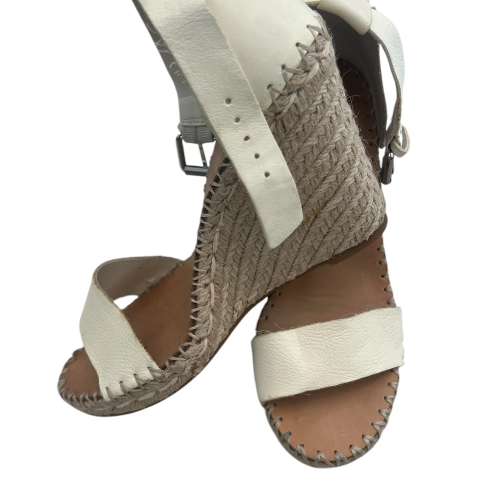 White Espadrille Wedge Sandals